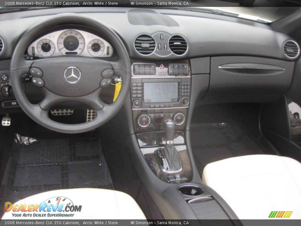 Stone Interior - 2008 Mercedes-Benz CLK 350 Cabriolet Photo #20