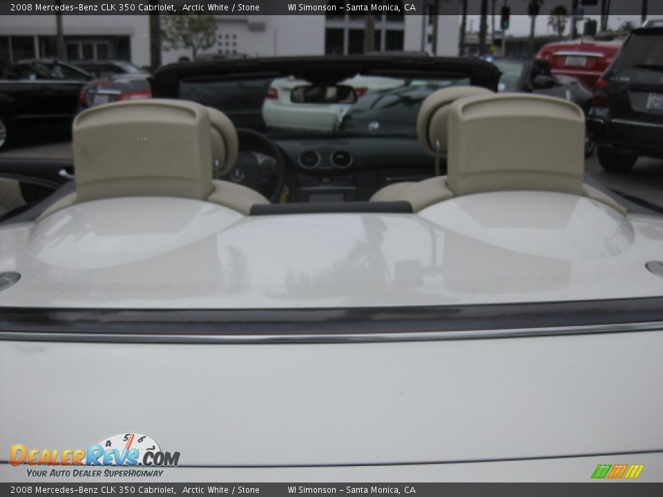 2008 Mercedes-Benz CLK 350 Cabriolet Arctic White / Stone Photo #21
