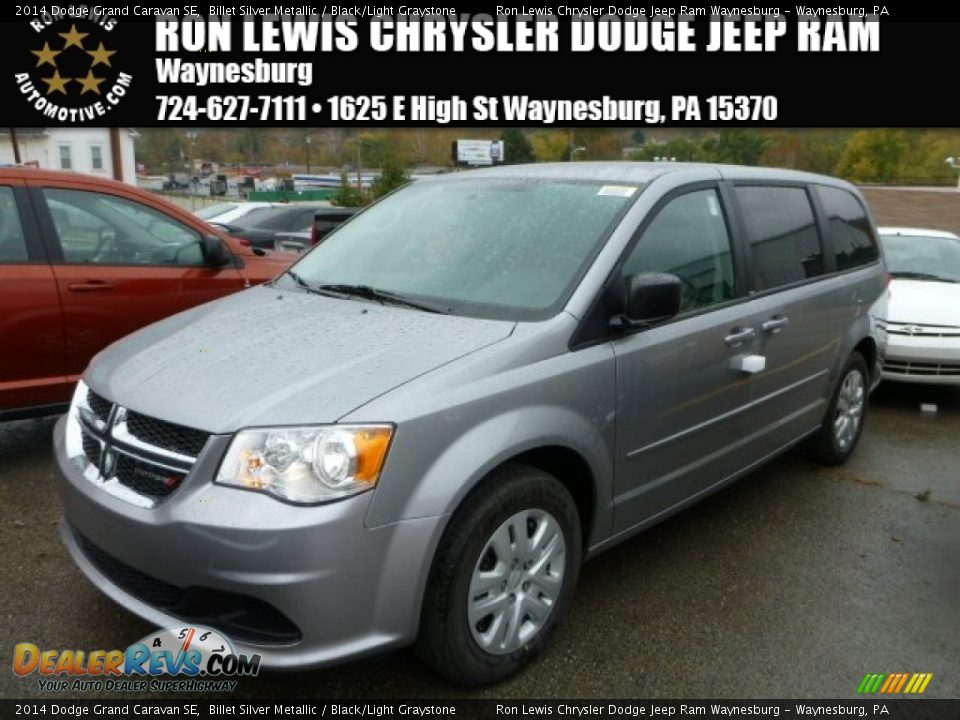 2014 Dodge Grand Caravan SE Billet Silver Metallic / Black/Light Graystone Photo #1