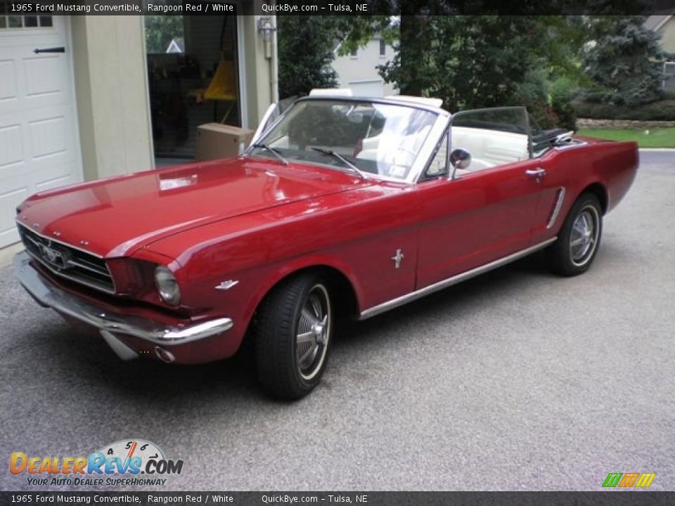 Front 3/4 View of 1965 Ford Mustang Convertible Photo #2