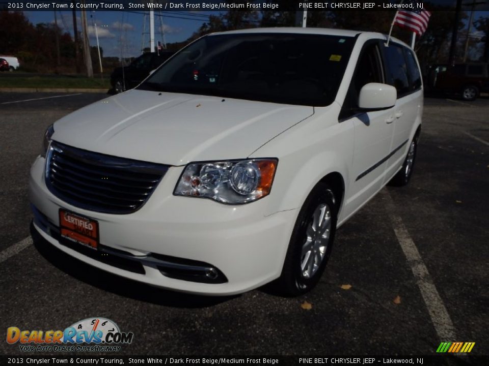 2013 Chrysler Town & Country Touring Stone White / Dark Frost Beige/Medium Frost Beige Photo #1