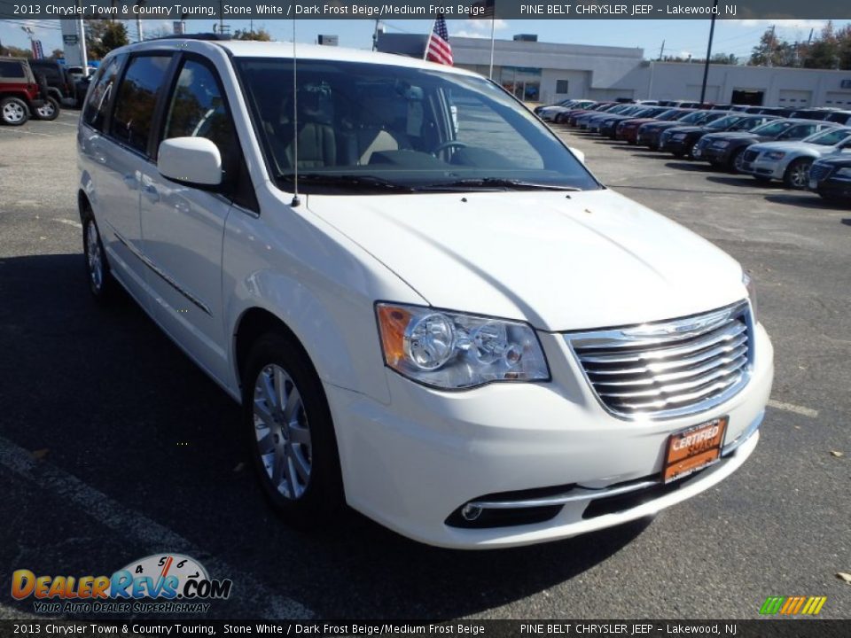 2013 Chrysler Town & Country Touring Stone White / Dark Frost Beige/Medium Frost Beige Photo #3