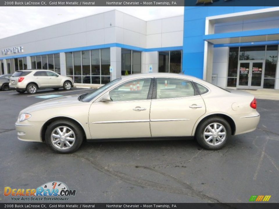 2008 Buick LaCrosse CX Gold Mist Metallic / Neutral Photo #2
