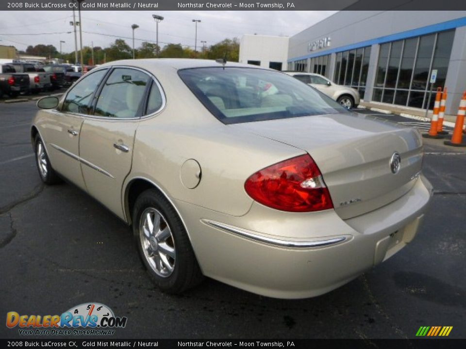 2008 Buick LaCrosse CX Gold Mist Metallic / Neutral Photo #3