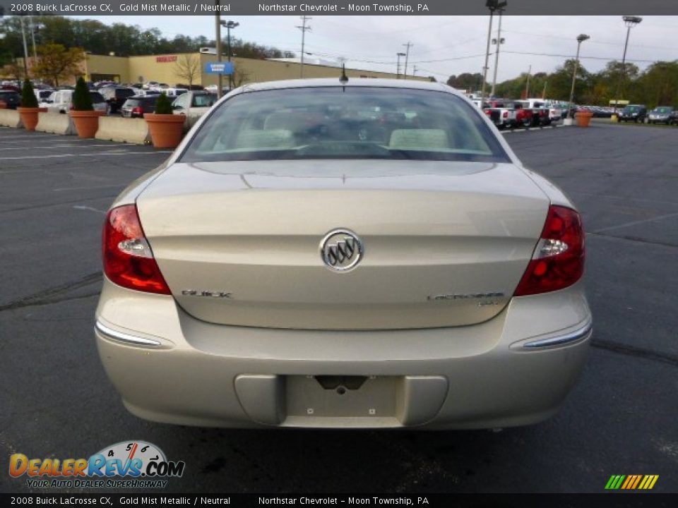 2008 Buick LaCrosse CX Gold Mist Metallic / Neutral Photo #4