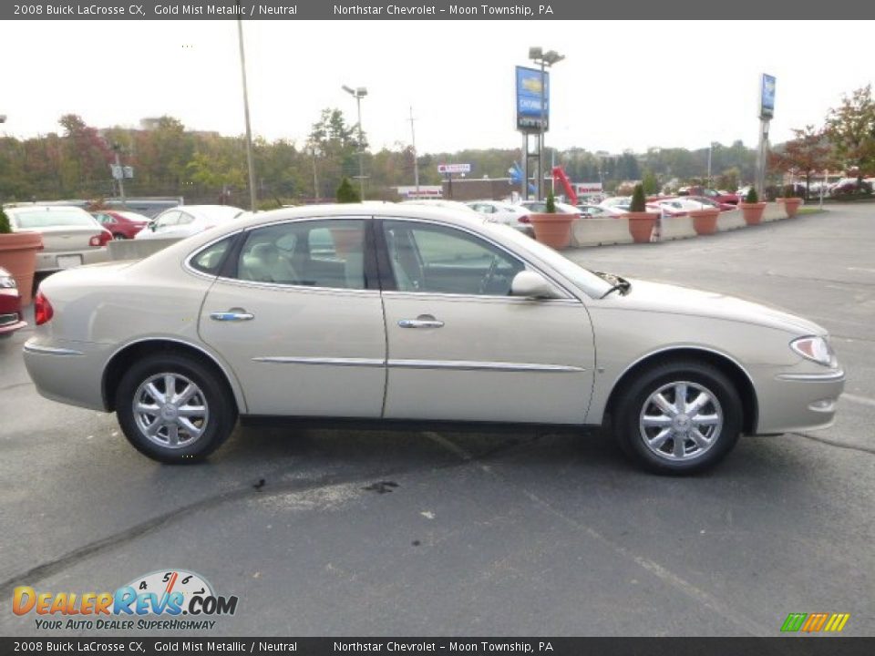 2008 Buick LaCrosse CX Gold Mist Metallic / Neutral Photo #6