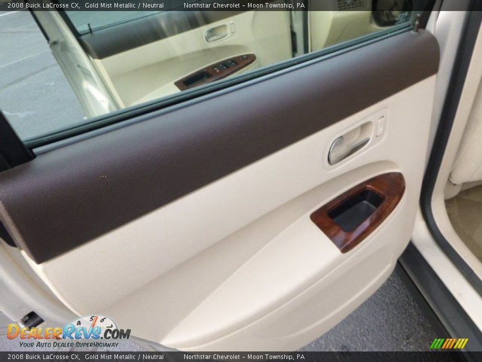2008 Buick LaCrosse CX Gold Mist Metallic / Neutral Photo #13