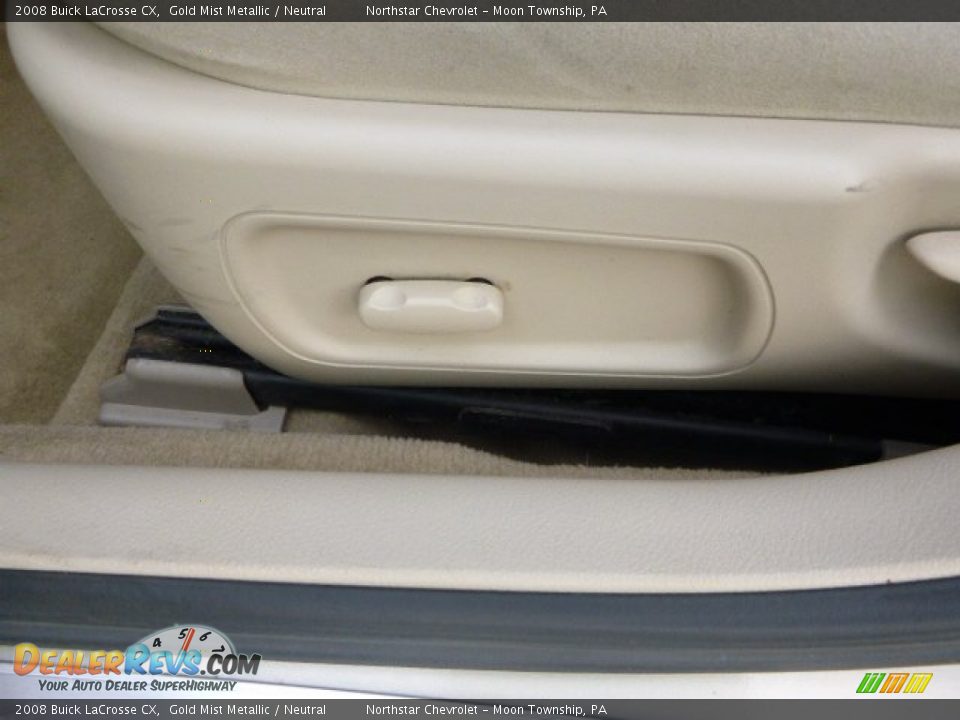 2008 Buick LaCrosse CX Gold Mist Metallic / Neutral Photo #15
