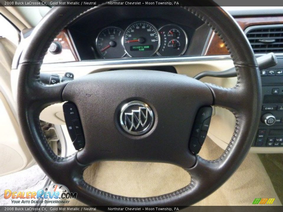 2008 Buick LaCrosse CX Gold Mist Metallic / Neutral Photo #17