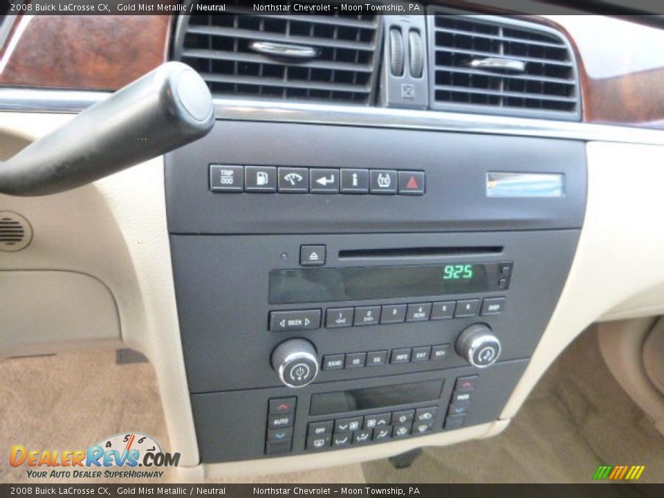 2008 Buick LaCrosse CX Gold Mist Metallic / Neutral Photo #18