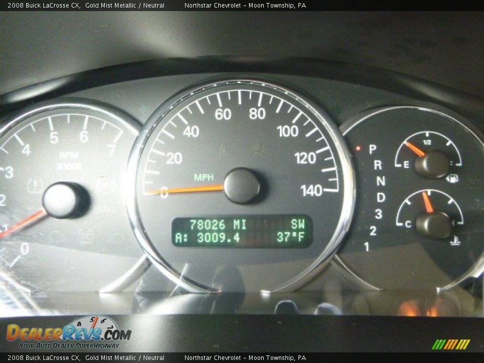 2008 Buick LaCrosse CX Gold Mist Metallic / Neutral Photo #20