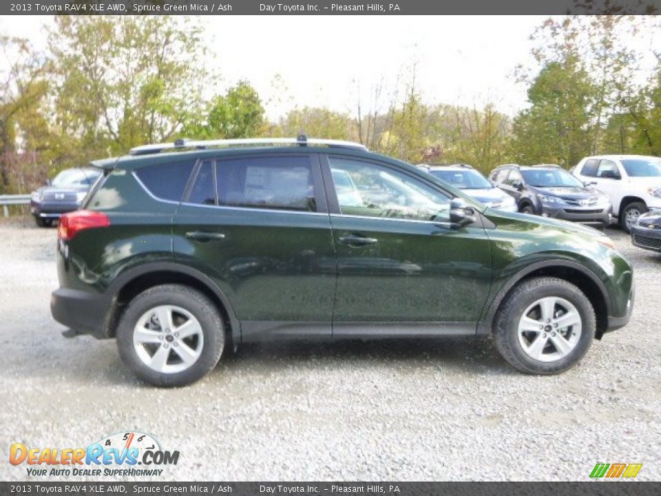 2013 Toyota RAV4 XLE AWD Spruce Green Mica / Ash Photo #2
