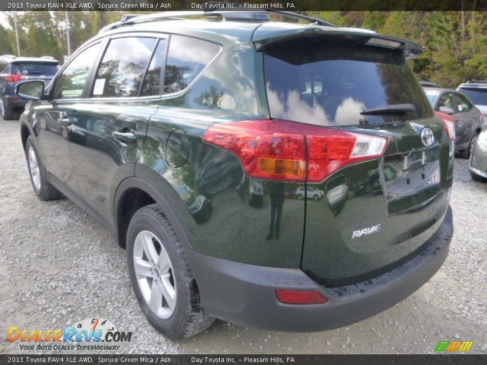 2013 Toyota RAV4 XLE AWD Spruce Green Mica / Ash Photo #5