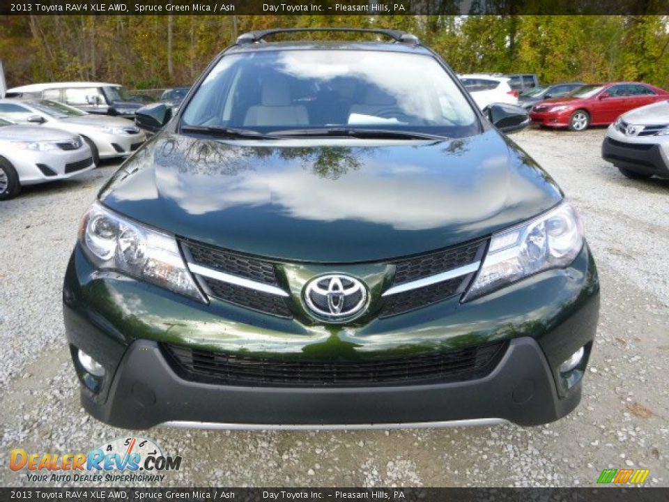 2013 Toyota RAV4 XLE AWD Spruce Green Mica / Ash Photo #8