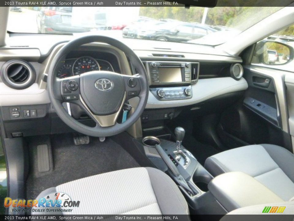 2013 Toyota RAV4 XLE AWD Spruce Green Mica / Ash Photo #12