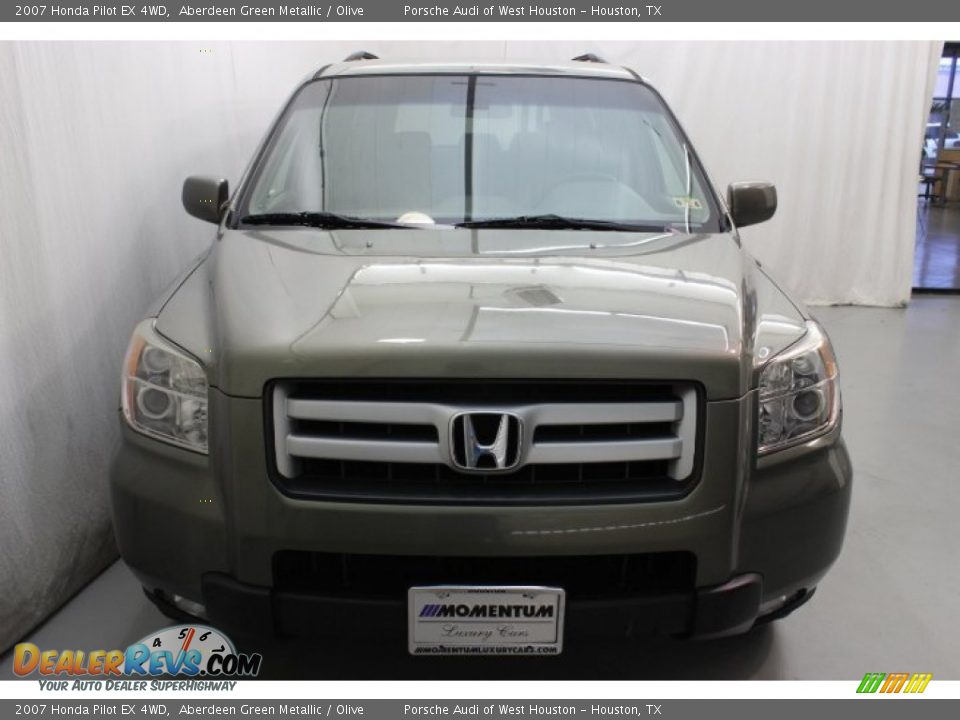 2007 Honda Pilot EX 4WD Aberdeen Green Metallic / Olive Photo #2