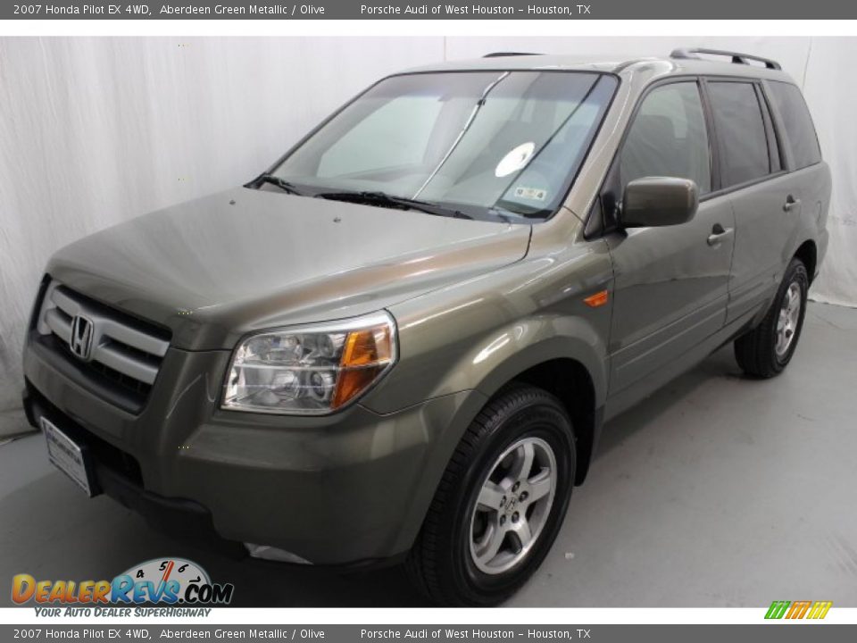 2007 Honda Pilot EX 4WD Aberdeen Green Metallic / Olive Photo #3