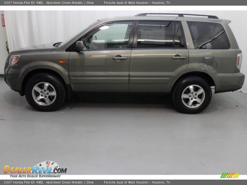 2007 Honda Pilot EX 4WD Aberdeen Green Metallic / Olive Photo #4