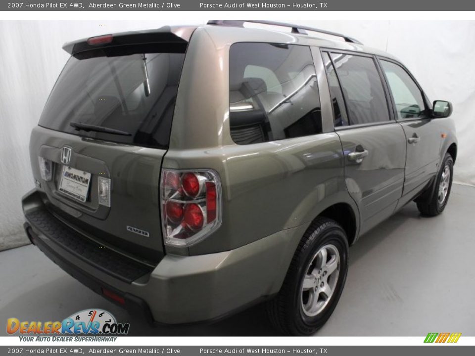 2007 Honda Pilot EX 4WD Aberdeen Green Metallic / Olive Photo #6