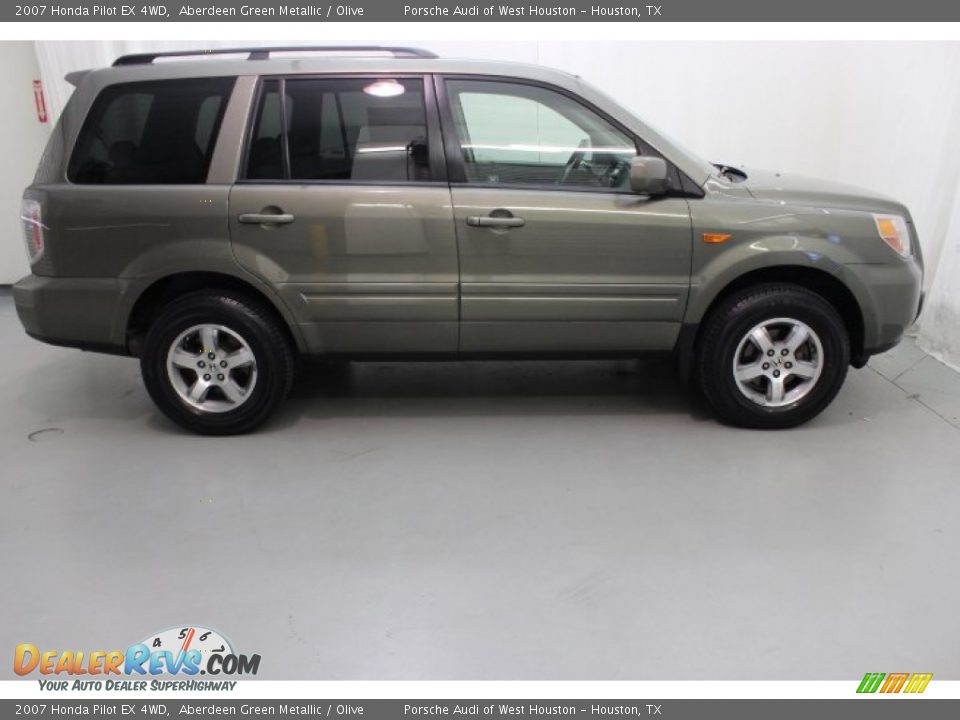 2007 Honda Pilot EX 4WD Aberdeen Green Metallic / Olive Photo #7