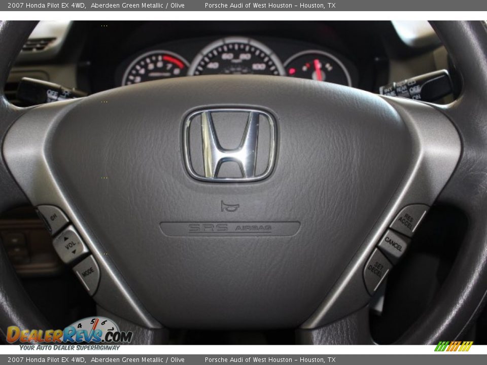 2007 Honda Pilot EX 4WD Aberdeen Green Metallic / Olive Photo #27