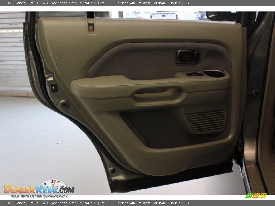 2007 Honda Pilot EX 4WD Aberdeen Green Metallic / Olive Photo #28