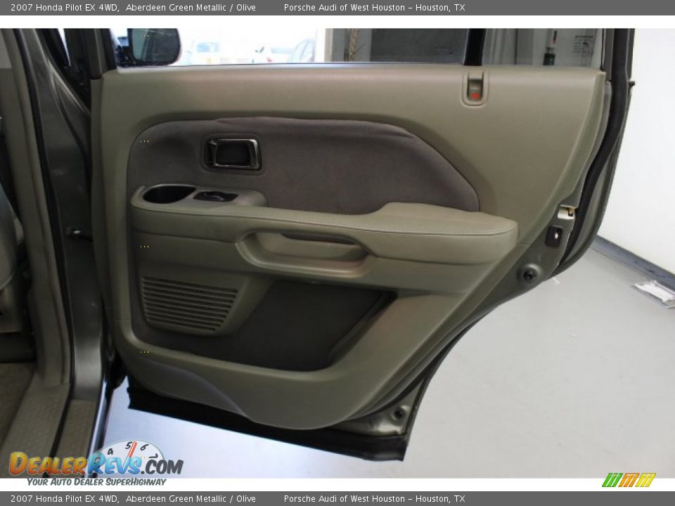 2007 Honda Pilot EX 4WD Aberdeen Green Metallic / Olive Photo #35