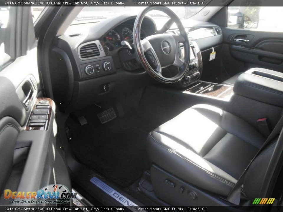 2014 GMC Sierra 2500HD Denali Crew Cab 4x4 Onyx Black / Ebony Photo #7