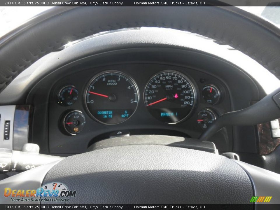 2014 GMC Sierra 2500HD Denali Crew Cab 4x4 Onyx Black / Ebony Photo #15