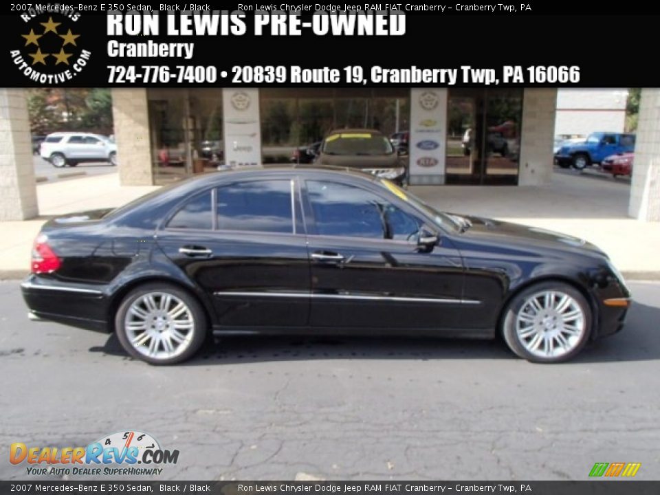 2007 Mercedes-Benz E 350 Sedan Black / Black Photo #1