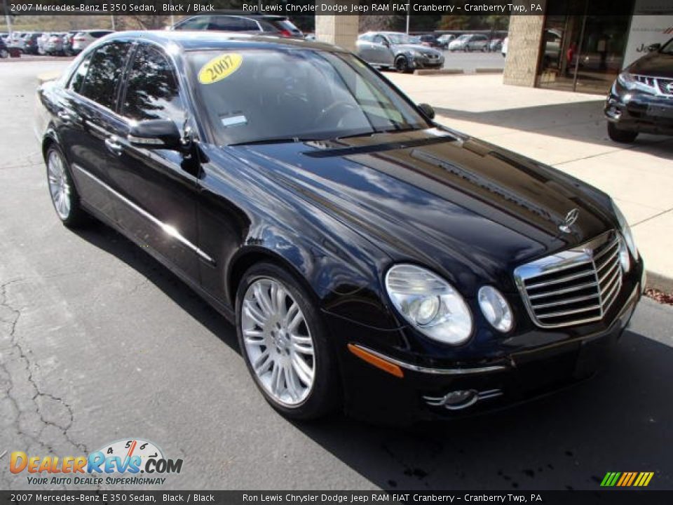 2007 Mercedes-Benz E 350 Sedan Black / Black Photo #2