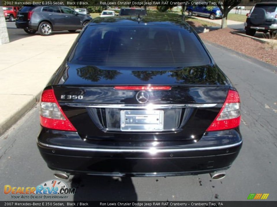 2007 Mercedes-Benz E 350 Sedan Black / Black Photo #7