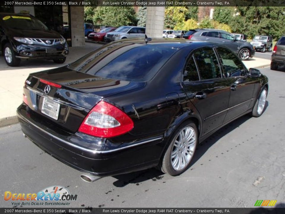 2007 Mercedes-Benz E 350 Sedan Black / Black Photo #8