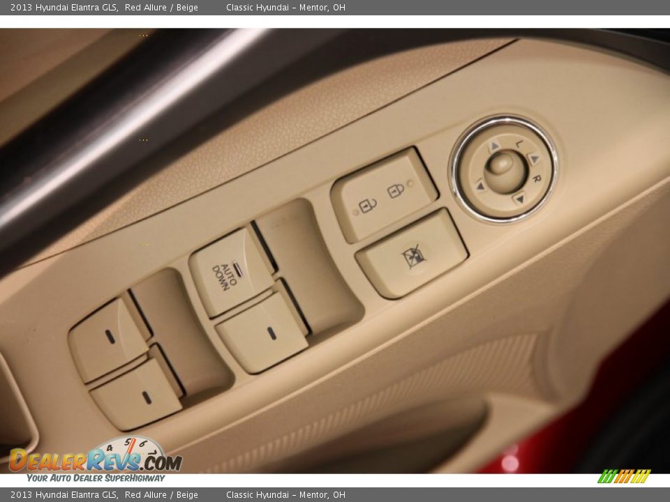 2013 Hyundai Elantra GLS Red Allure / Beige Photo #5
