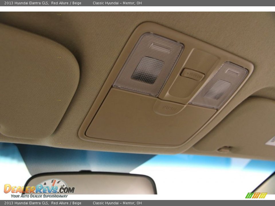 2013 Hyundai Elantra GLS Red Allure / Beige Photo #12