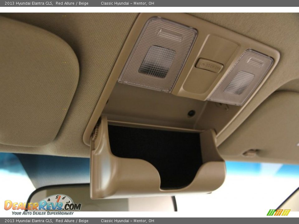 2013 Hyundai Elantra GLS Red Allure / Beige Photo #13