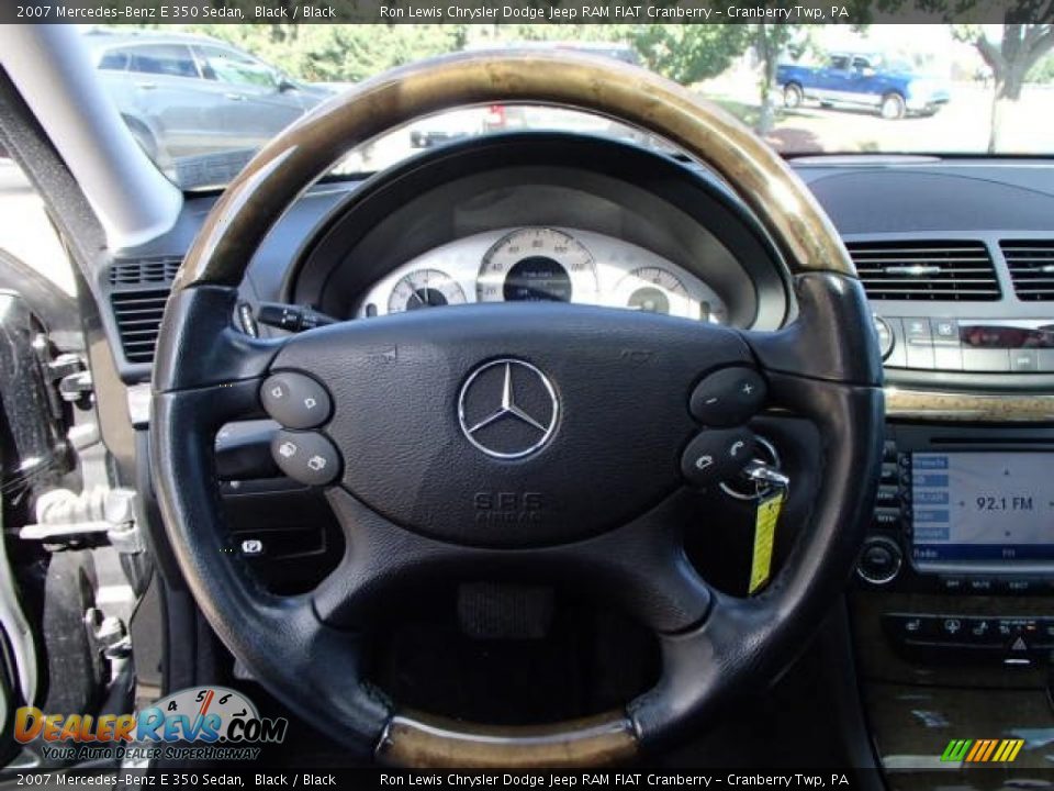 2007 Mercedes-Benz E 350 Sedan Black / Black Photo #17