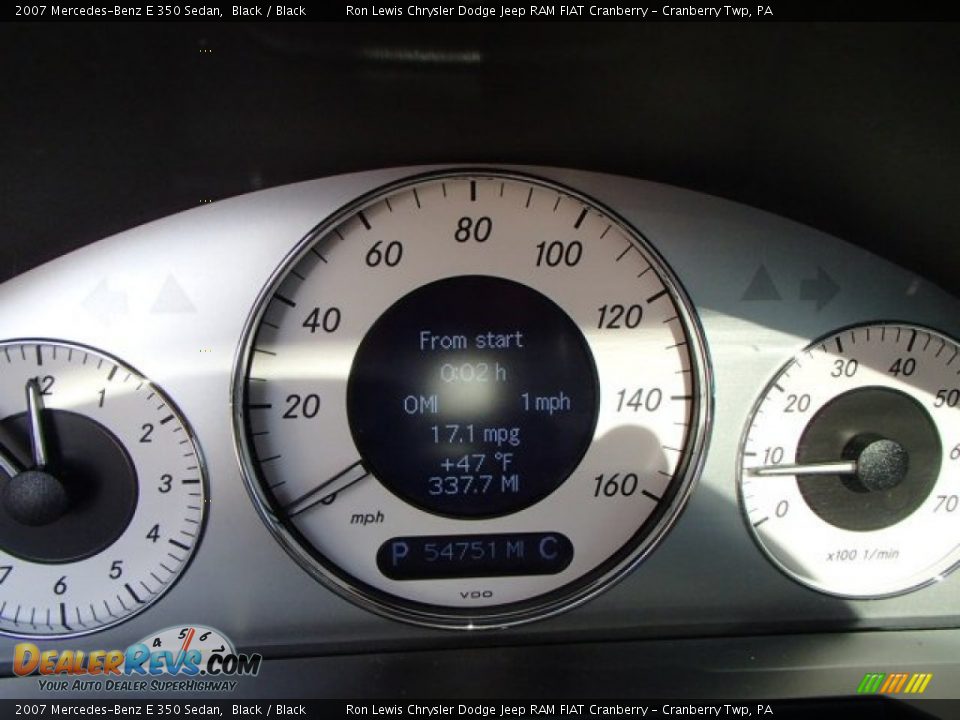 2007 Mercedes-Benz E 350 Sedan Black / Black Photo #19