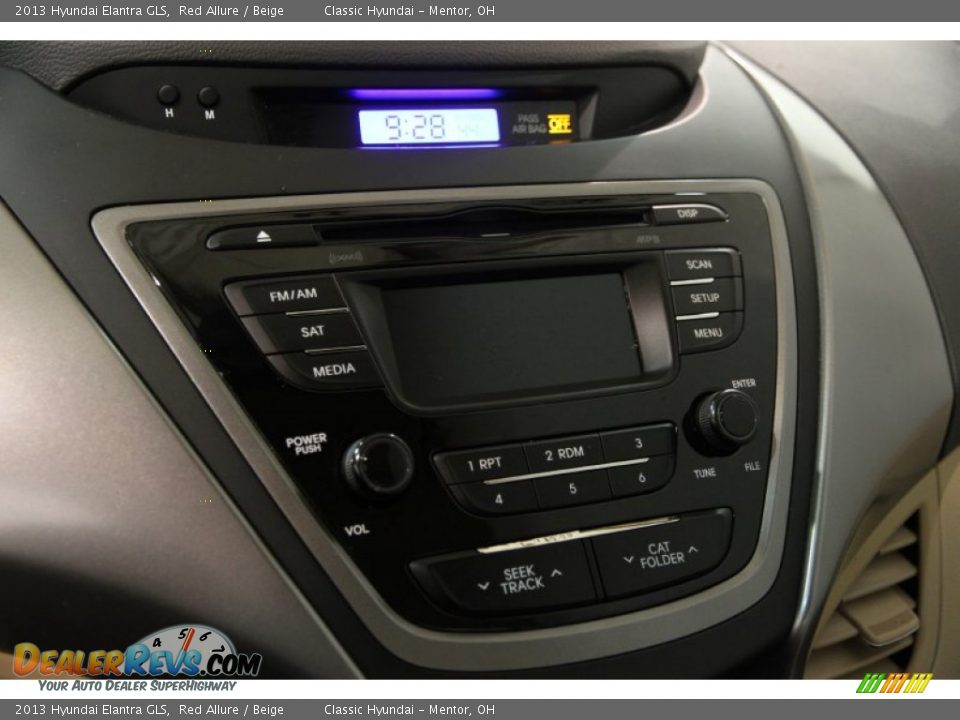 2013 Hyundai Elantra GLS Red Allure / Beige Photo #15