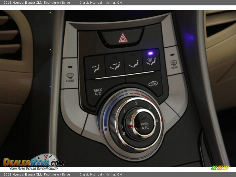 2013 Hyundai Elantra GLS Red Allure / Beige Photo #16