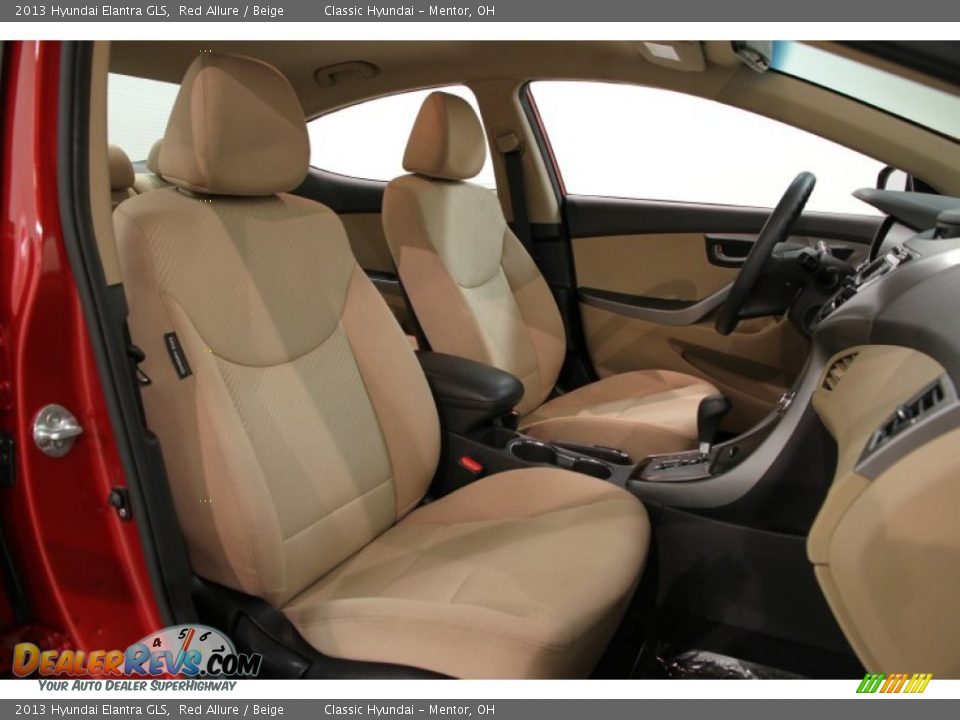2013 Hyundai Elantra GLS Red Allure / Beige Photo #21