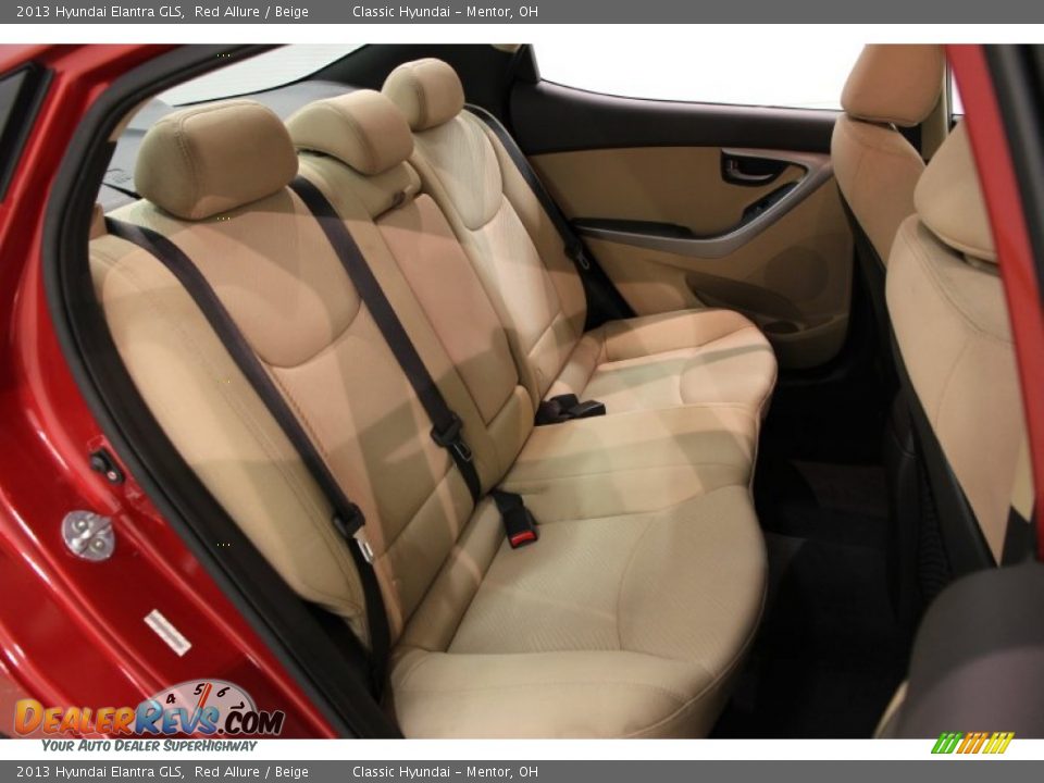 2013 Hyundai Elantra GLS Red Allure / Beige Photo #22