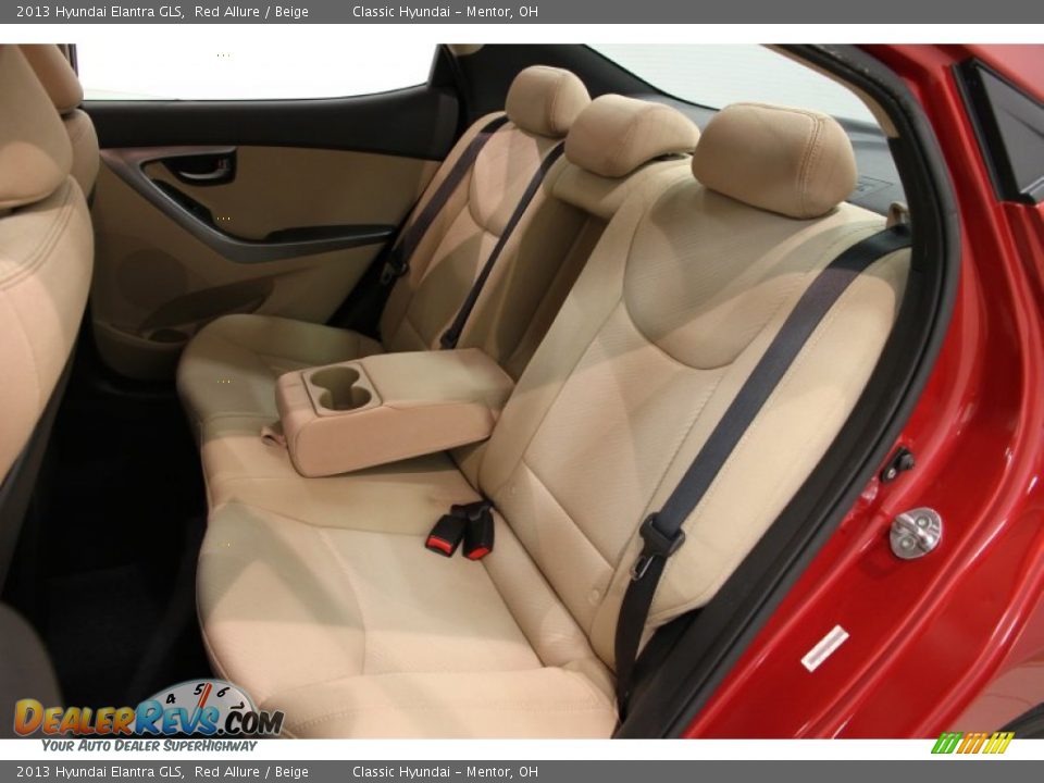 2013 Hyundai Elantra GLS Red Allure / Beige Photo #24