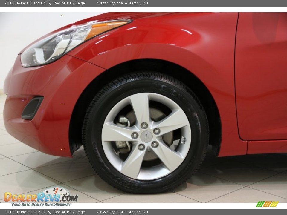 2013 Hyundai Elantra GLS Red Allure / Beige Photo #28