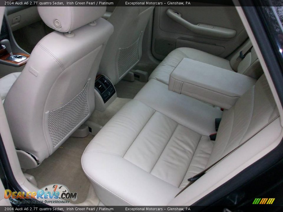 2004 Audi A6 2.7T quattro Sedan Irish Green Pearl / Platinum Photo #21