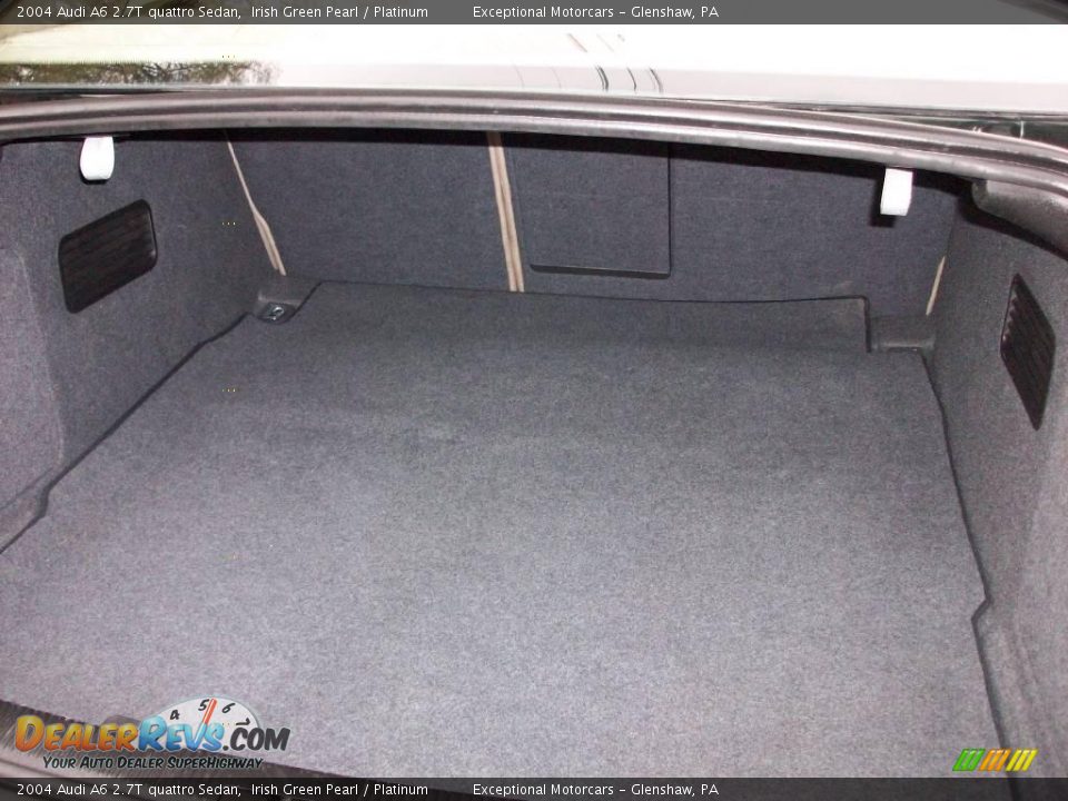 2004 Audi A6 2.7T quattro Sedan Irish Green Pearl / Platinum Photo #25