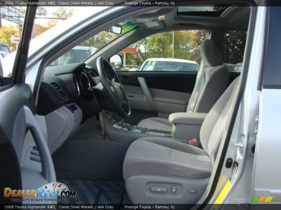 2008 Toyota Highlander 4WD Classic Silver Metallic / Ash Gray Photo #7