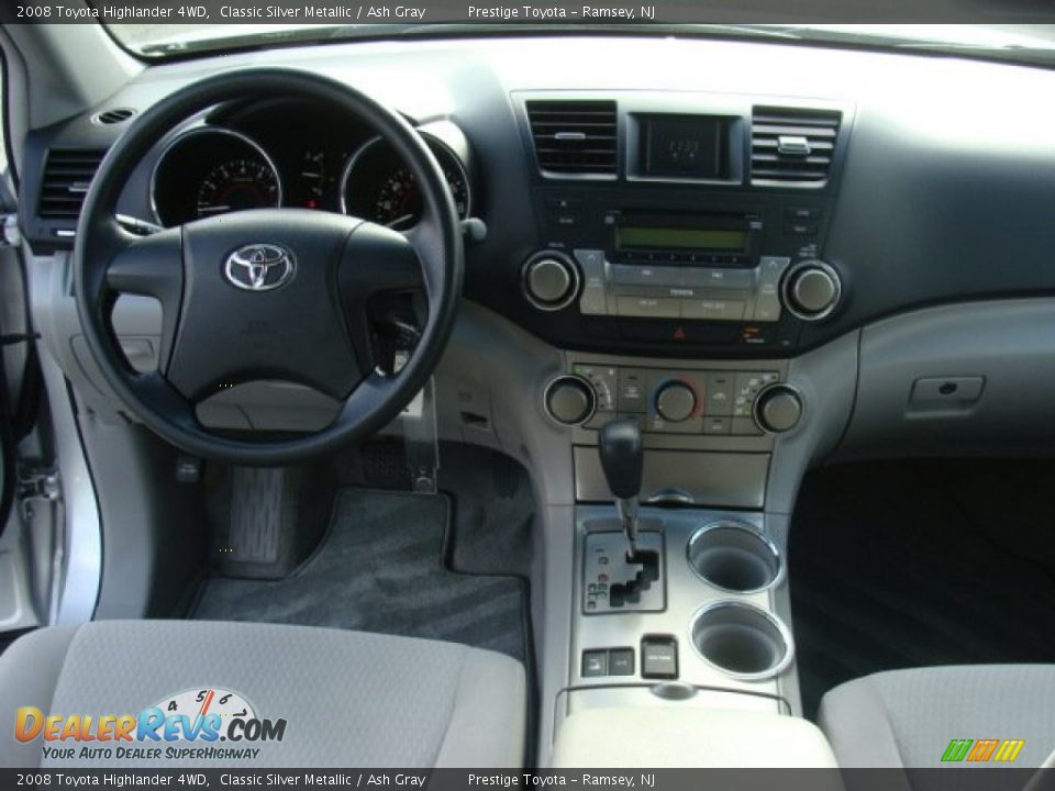 2008 Toyota Highlander 4WD Classic Silver Metallic / Ash Gray Photo #9