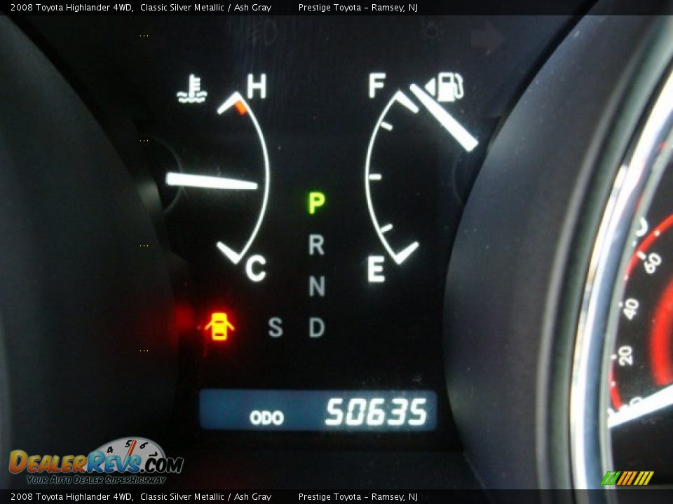 2008 Toyota Highlander 4WD Classic Silver Metallic / Ash Gray Photo #10