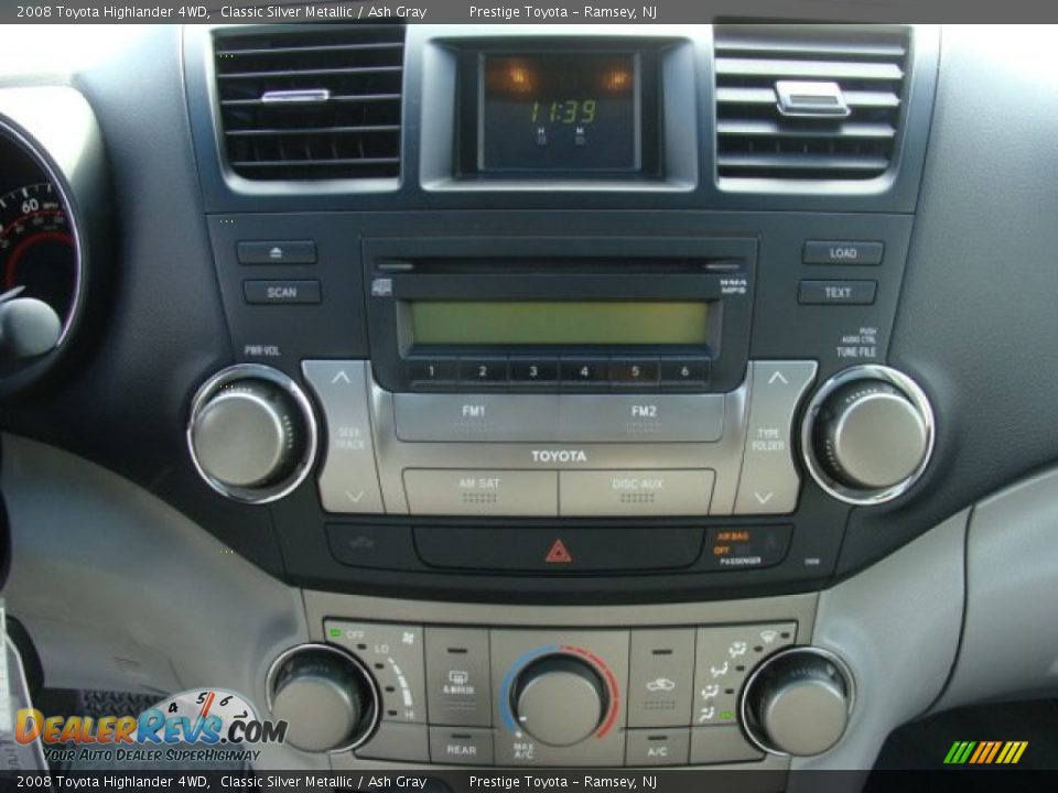 2008 Toyota Highlander 4WD Classic Silver Metallic / Ash Gray Photo #11